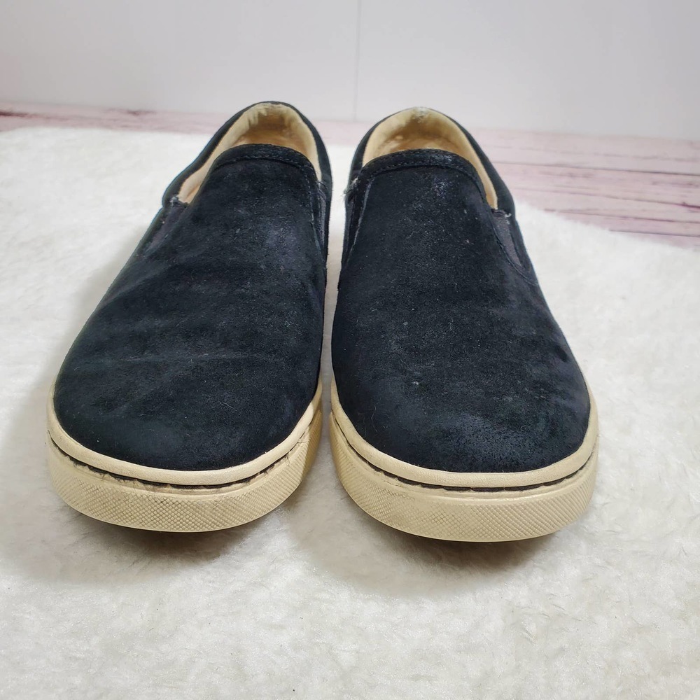 UGG Australia Fierce Slip On Leather Suede Loafer Flats Black Size 7.5 - Picture 2 of 12